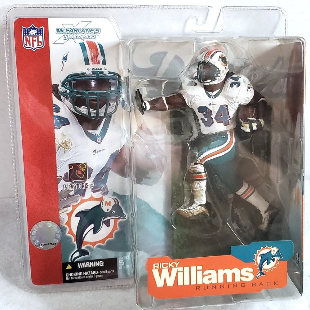 McFarlane 2002 NFL RICKY WILLIAMS Miami Dolphins Series 4 UNOPENED